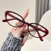 Resim 1 Çift Unisex Kedi Gözü Gözlük - Kore Tarzı Yuvarlak Çerçeve Kaplumbağa Kabuğu İmitasyonlu Kahverengi/Siyah/Bej Çerçevelere Sahip, Reçetesiz Yumru Camlar & için: Günlük Giyim, Partiler, Okul, Kostüm (Y2) 