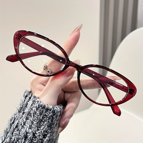 Resim 1 Çift Unisex Kedi Gözü Gözlük - Kore Tarzı Yuvarlak Çerçeve Kaplumbağa Kabuğu İmitasyonlu Kahverengi/Siyah/Bej Çerçevelere Sahip, Reçetesiz Yumru Camlar & için: Günlük Giyim, Partiler, Okul, Kostüm (Y2) 