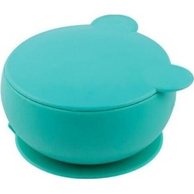 Resim Oioi Silikon Kapaklı Kase Aqua Green 