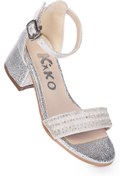 Resim Kiko Kids Elinor Çatlak Günlük Kız Çocuk 3 Cm Topuklu Sandalet Abiye Ayakkabı 