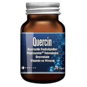 Resim Quercin Kuersetin Fosfolipitler Bromelain Vitamin ve Mineral 30 Kapsül 