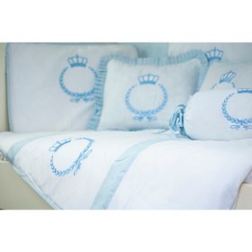 Resim özgürce Bebek Uyku Seti Nevresim Takımı 70x130 Mavi, yumuşak ve konforlu uyku seti 