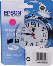 Resim Epson 27Xl Magenta Kırmızı Mürekkep Kartuş T27134012 