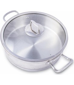Resim Safinox Vision 24cm 3.40 Litre Karnıyarık Çelik Tencere 