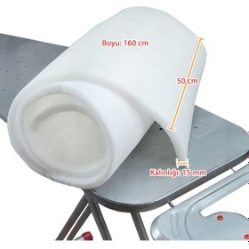 Resim İyimi Üniversal Ütü Masası Süngeri Kalın Ütü Masası Bez Altı Sünger Beyaz 