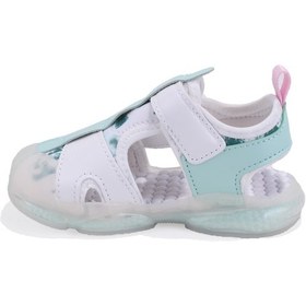 Resim Vicco Live 332b525y217 Beyaz Ortopedik Günlük Işıklı Kız Çocuk Spor Sandalet Pudra 