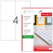 Resim Tanex Tw-2204 105X148.5MM X100 Adet Lazer Yazıcı Etiketi 