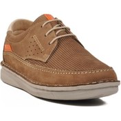 Resim Kum Nubuk Hakiki Deri Erkek Casual Ayakkabı 2627 M Kum 