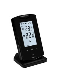 Resim General HT500 SET Kablosuz Akıllı Oda Termostatı Siyah 