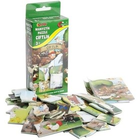 Resim 35 Parça Çiftlik Hayvanları Manyetik Figürlü Oyuncak Magnet 