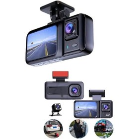 Resim Ekranlı Sürüş Kaydedici Dvr Ön Ve Arka Kameralı Full Hd Çözünürlüklü 