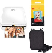 Resim Kodak Fotoğraf Yazıcısı 2x3" Boyutunda Siyah Fotoğraflar iOS ve Android, Bluetooth, NFC ile Kullanılabilir 
