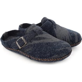 Resim Gezer 15405 Erkek Keçe Sessiz Kaymaz Hafif Taban Ev Misafir Terliği 