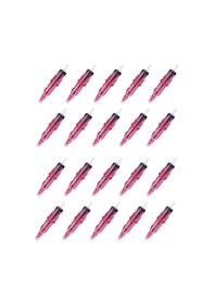 Resim Yuntech01 Tatuaj Çizim Kalemi - Tek Parça İğne, Püskürtmeli Yaylı Uç, Kağıda Sade Çizim, Çoğu Tatuaj Makinesine Uygun, 20'li Paket Kırmızı 