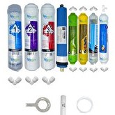 Resim Pemax Water Solutions Kapalı Kasa Su Arıtma Cihazları STD 8'li Vontron Mebran Alkali-Mineral-Detox-Tatlandırıcı Set 