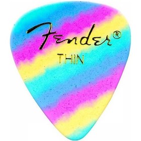 Resim Fender 351 Thin Rainbow 1 Adet Gitar Penası Count 