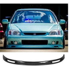 Resim Honda Civic Mugen Ön Ek Karlık Plastik Mat Siyah 1999 2000 2001 Makyajlı Kasa 