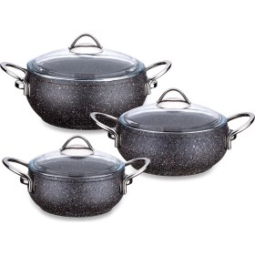 Resim Falez Grey Line 6 Parça Midi Güveç Seti 