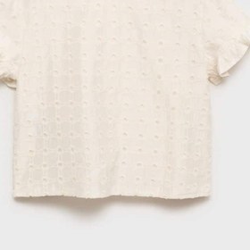 Resim MANGO Kids İngiliz nakışlı bluz 