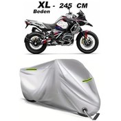 Resim Challenger Motosiklet Brandası Gri Xl 245 Cm Her Hava Koşuluna Dayanıklı Su Geçirmez Kilit Uyumlu 