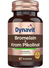 Resim Dynavit Bromelain ve Krom Pikolinat 60 Kapsül 