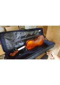 Resim Paganini Mv100 Mat Antik Profesyonel Kare Kutulu Keman Seti 