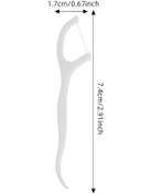 Resim 50/100/150/250/500 Adet Diş Ipi Çubukları Ağız Mekaniği Tasarımı Ultra İnce, Genişleyen Olmayan Ipi Bükülebilir Hilal Kuyruk Turuncu 