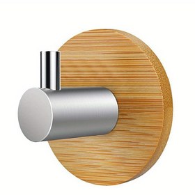 Resim 1 adet Bambu Yapıştırıcı Duvar saç tokası - Yerden Tasarruf Sağlayan Mutfak ve Banyo Havlu Askısı, Kolay Kurulum, Minimalist Dekor, Havlular, Anahtarlar, Ceketler için İdeal | Çağdaş Tarz, Duvara Monte Depolama | Minimalist Dekor | Şık Görünüm, Banyo Depolama | Bambu Tasarımı | Güçlü Tutuş saç tokası, Kullanım saç tokası, Kullanım Kançaları 