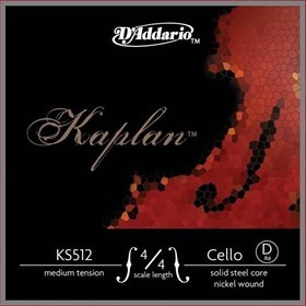 Resim D'Addario KS512 Kaplan Çello Tek Tel 