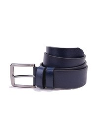 Resim Dagoster DMK26-467DG Lacivert 4 CM Hakiki Deri Erkek Kemer Lacivert 