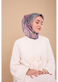 Resim Silk Home Twill İpek Eşarp 11484-13 Camgöbeği, Mor, Pudra, Taş, Yeşil 