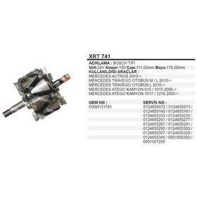 Resim Rotor 24V 150A Actros Travego 2010-> 504625410 