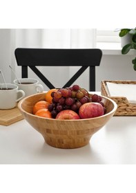 Resim Servis Kasesi, Bambu, 28 Cm Açık Gri 