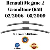 Resim Renault Megane 2 Grandtour Km 2006 2007 2008 2009 Uyumlu Ön Cam Silecek Süpürgesi Takımı 600/450mm Silbak 