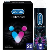 Resim Durex Extreme 20’li Prezervatif + Extreme Jel 50ml 