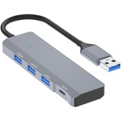 Resim Ally Ads-309a 4in1 Usb To Usb + Type-c Hub Adaptör Çevirici Dönü Ally