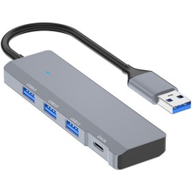 Resim Ally Ads-309a 4in1 Usb To Usb + Type-c Hub Adaptör Çevirici Dönü Ally