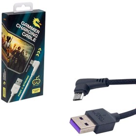 Resim Micro USB 3.1A 90 Derece Örgülü Telefon Hızlı Şarj Data Kablosu 