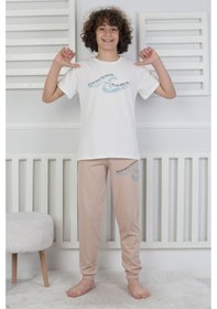 Resim Zuzunga We Can Adjust The Baskılı Erkek Çocuk Pijama Takımı Bej 