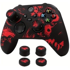 Resim Gaojunshop01 Xbox Series S Kontrol Kılıfı Kırmızı Yumuşak Silikon Koruma Oyun Kumanda Aksesuarları 