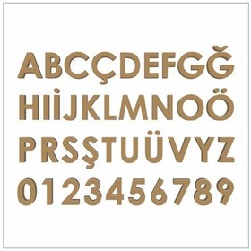 Resim Lazer Kesim Boyanabilir Ahşap Mdf Harfler- Söz - Düğün - Nişan 