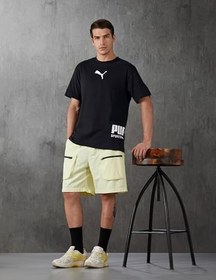 Resim Puma Sport Graphic Erkek Siyah Tişört (692169-01) 