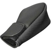 Resim Pazly Pu Deri Araba Vites Topuzu Küçük Boy Nefes Alabilir Kaymaz Araba Vites Kolu Kapağı - Siyah Siyah 