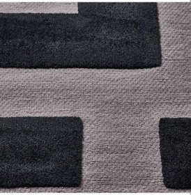 Resim Çocuk Halısı, Siyah-gri, 105x160 Cm Gri 