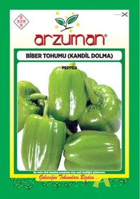 Resim Arzuman Kandil Dolmalık Yeşil Biber Tohumu 10 Gr 