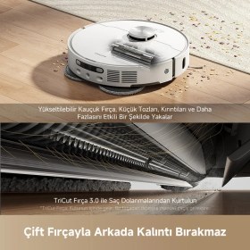 Resim Dreame L40 Ultra AE Robot Süpürge, 19.000 Pa Emiş Gücü 