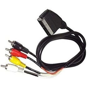 Resim Scart To 4Rca Tos Skart Görüntü Ses Kablosu 4826A Tv Televizyon 