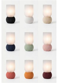 Resim Nexo Model - Led Abajur - Masa Lambası - Usb 5v İle Çalışır - Slim Led Aydınlatması Dahildir - Dekoratif Lamba - Renk Seçenekli Çok Renkli 