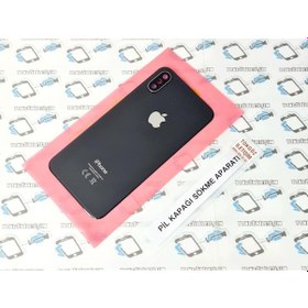 Resim İphone Xs Arka Pil Kapak Kamera Lensli ( Yazılı Cam) (275873859) 