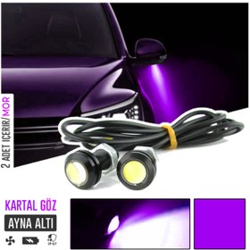 Resim C9 Ayna Altı Kartal Göz 2'li Led - Mor 